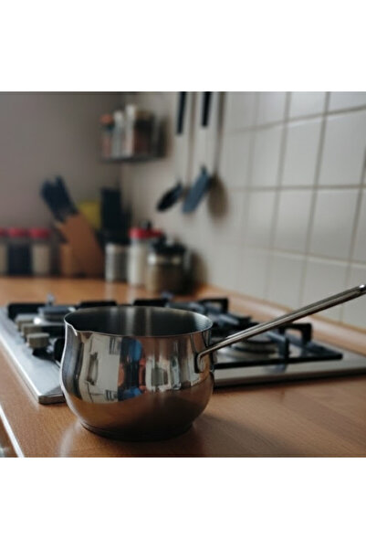 abnturk Paslanmaz Çelik 9 cm Derinlik 1 Lt Hacim 13 cm Çap Tombik Paslanmaz Ç...