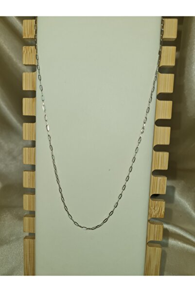 ZEYM COLLECTION قلادة بسلسلة فضية اللون من الفولاذ قابلة للاختيار حسب المقاس ...