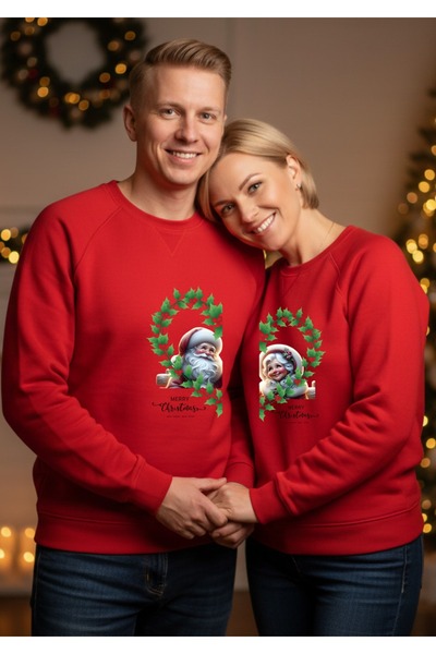 Güzin Fashion New Year Christmas Dear Wife Matching Sweatshirt 2 Pieces