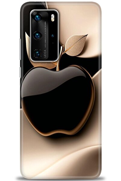 Rulet Aksesuar Huawei P40 Pro Uyumlu Kılıf HD Baskılı Kapak - Tasarım Silikon...