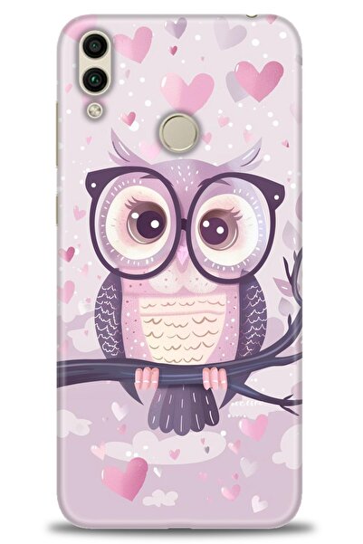 Rulet Aksesuar غطاء متوافق مع هاتف هواوي هونر 8C HD مطبوع - غطاء سيليكون مصمم...