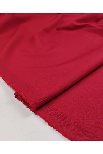 Kumaş Parça Țesătură creponată în culoarea roșie Lățime: 140 cm