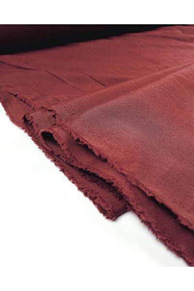 Kumaş Parça قماش قطني منسوج باللون العنابي العرض: 150 سم