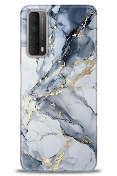 Rulet Aksesuar غطاء متوافق مع هاتف هواوي بي سمارت 2021 HD مطبوع - غطاء سيليكو...