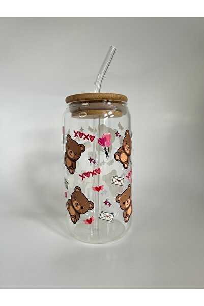 Minnaco TEDDY BEAR BASKILI HEDİYELİK KAHVE BARDAĞI KOLA BARDAĞI ÇAY BARDAĞI