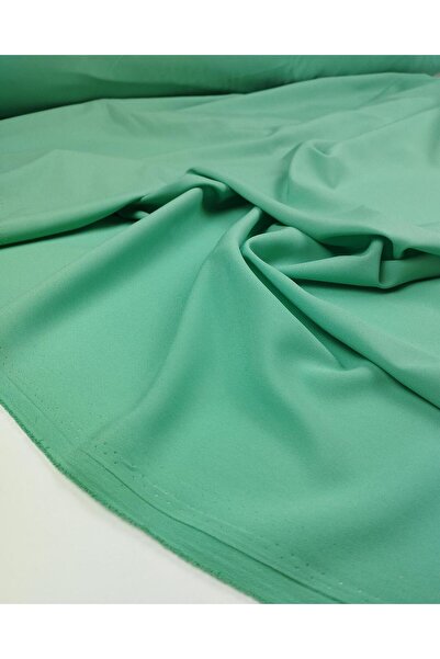 Kumaş Parça Тънък креп плат в зелено, ширина: 150 см