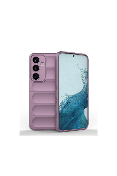 NewFace حافظة سامسونج جالاكسي S24 من السيليكون المثالي - بنفسجي