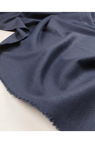 Kumaş Parça Темно-синя тонка ткана тканина (ширина 145 см x довжина 210 см)