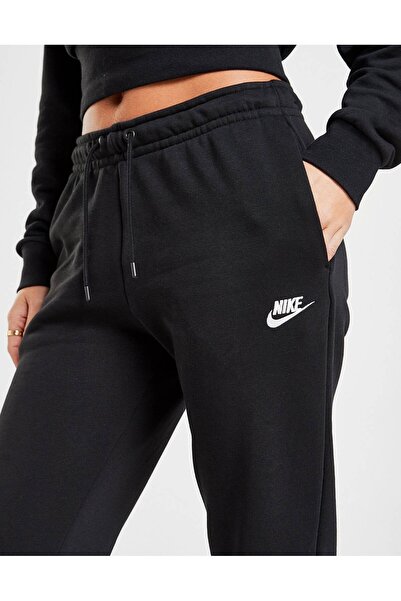 Nike Nsw Essential Fleece Mid-Rise Normal Waist Black Women's Sweatpants