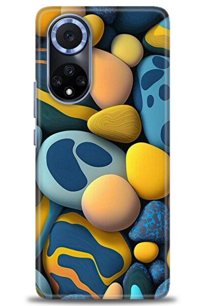 Rulet Aksesuar غطاء متوافق مع هاتف هواوي هونر 50 HD مطبوع + واقي شاشة سيراميك...