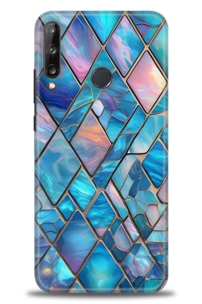 Rulet Aksesuar غطاء متوافق مع هاتف هواوي P40 Lite E HD مطبوع - غطاء سيليكون م...