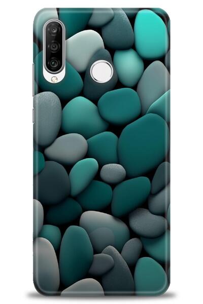 Rulet Aksesuar غطاء متوافق مع هاتف هواوي P30 لايت HD مطبوع - غطاء سيليكون بتص...