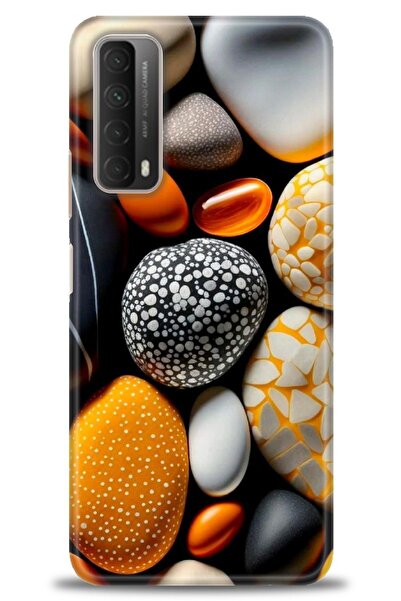 Rulet Aksesuar غطاء متوافق مع هاتف هواوي بي سمارت 2021 HD مطبوع - غطاء سيليكو...