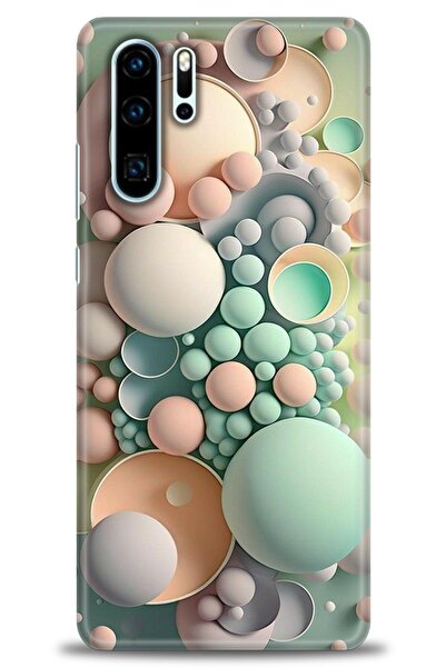 Rulet Aksesuar غطاء متوافق مع هاتف هواوي P30 Pro HD مطبوع - غطاء سيليكون مصمم...