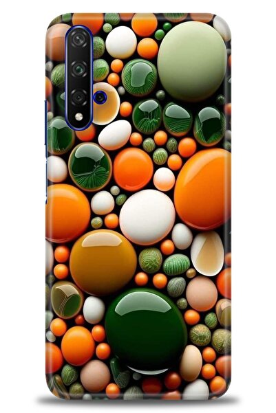 Rulet Aksesuar غطاء متوافق مع هاتف هواوي هونر مطبوع HD - غطاء سيليكون مصمم - 348