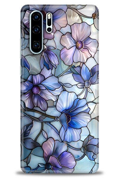 Rulet Aksesuar حافظة متوافقة مع هاتف هواوي P30 Pro HD مطبوع + واقي شاشة سيرام...