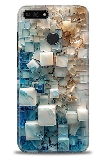 Rulet Aksesuar غطاء متوافق مع هاتف هواوي هونر 7A HD مطبوع + واقي شاشة سيراميك...