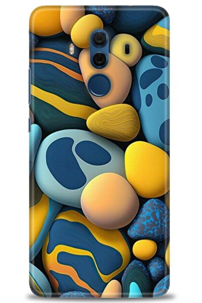 Rulet Aksesuar غطاء متوافق مع هاتف هواوي ميت 10 برو HD مطبوع - غطاء سيليكون م...