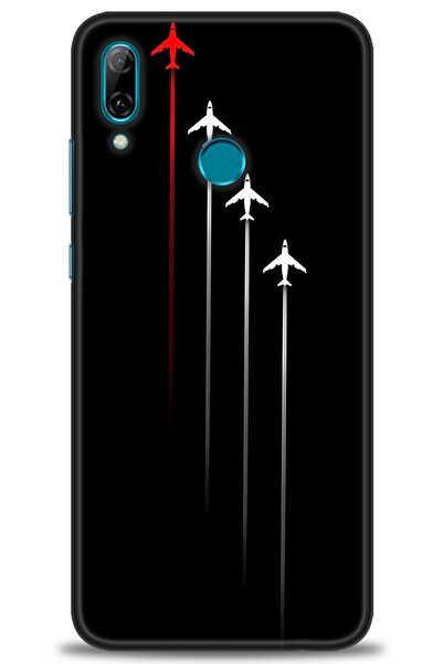 Rulet Aksesuar غطاء متوافق مع هاتف هواوي بي سمارت 2019 HD مطبوع - غطاء سيليكو...