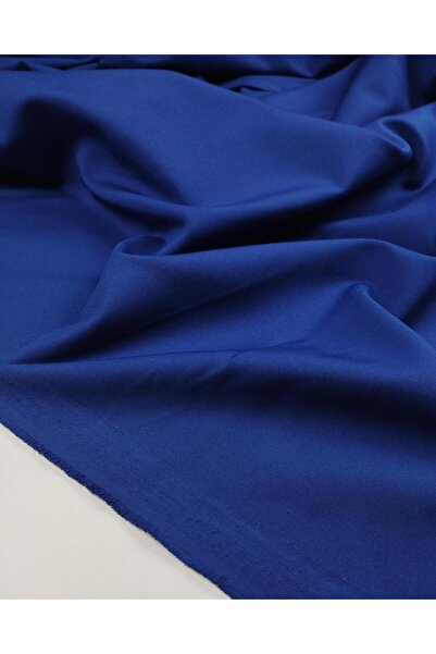 Kumaş Parça قماش كريب متوفر بـ أزرق بلون الكوبالت ألوان العرض: 140 سم