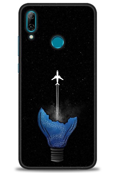 Rulet Aksesuar حافظة متوافقة مع هاتف هواوي بي سمارت 2019 HD مطبوع + واقي شاشة...