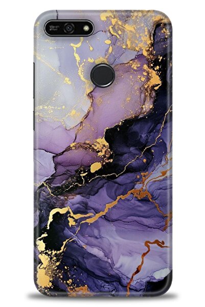 Rulet Aksesuar غطاء متوافق مع هاتف هواوي هونر 7A HD مطبوع - غطاء سيليكون مصمم...