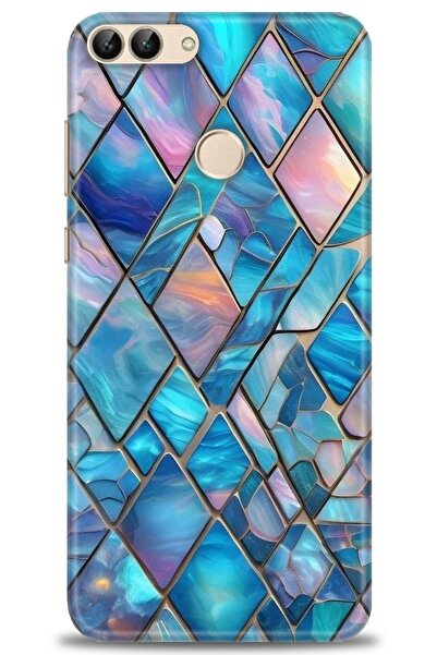 Rulet Aksesuar غطاء متوافق مع هاتف هواوي بي سمارت HD مطبوع - غطاء سيليكون مصم...