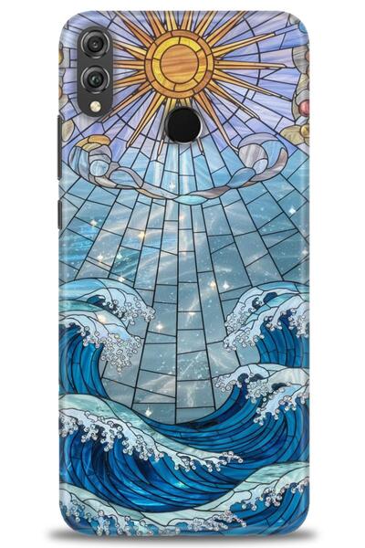 Rulet Aksesuar غطاء متوافق مع هاتف هواوي هونر 8X HD مطبوع - غطاء سيليكون مصمم...