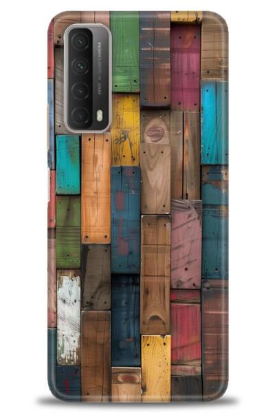 Rulet Aksesuar غطاء متوافق مع هاتف هواوي بي سمارت 2021 HD مطبوع - غطاء سيليكو...