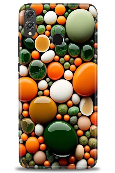 Rulet Aksesuar غطاء متوافق مع هاتف هواوي هونر 8X HD مطبوع - غطاء سيليكون مصمم...