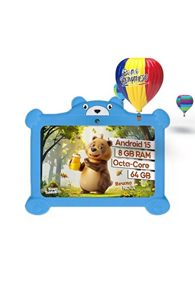 SMART TabbyBoo Bruno NOVA 64GB children's tablet, 8GB RAM, OctaCore, Android 15, with parental control