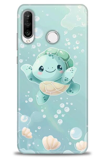 Rulet Aksesuar غطاء متوافق مع هاتف هواوي P30 لايت HD مطبوع - غطاء سيليكون بتص...