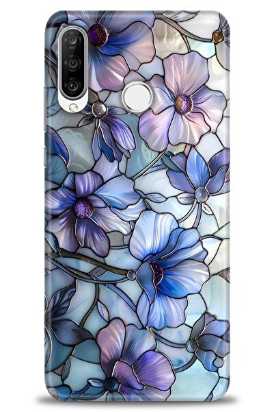 Rulet Aksesuar غطاء متوافق مع هاتف هواوي P30 لايت HD مطبوع - غطاء سيليكون بتص...