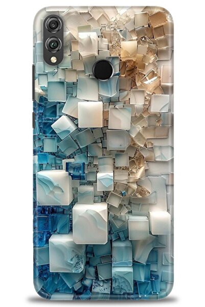 Rulet Aksesuar غطاء متوافق مع هاتف هواوي هونر 8X HD مطبوع - غطاء سيليكون مصمم...