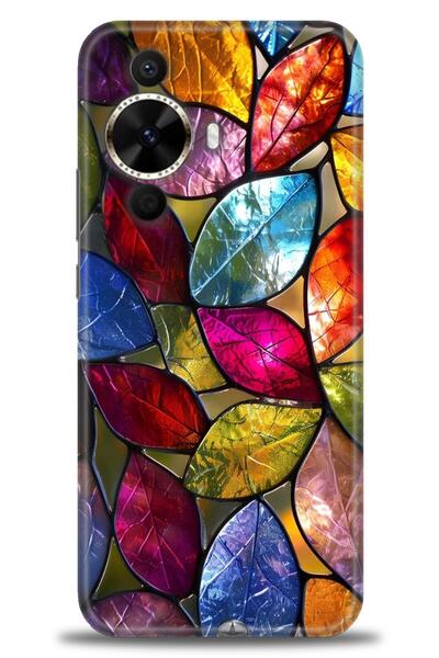 Rulet Aksesuar غطاء متوافق مع هاتف هواوي نوفا 12S HD مطبوع - غطاء سيليكون مصم...