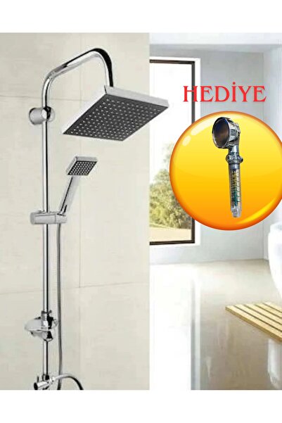 Spech Power Tepe Duş Başlığı Lüx Yağmurlama Robot Duş Başlığı ve Helezonlu El...