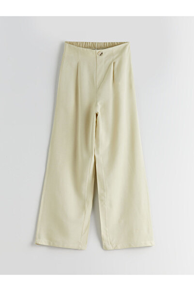 LC Waikiki Özmarka Нова колекция Еластични панталони от ленен микс за момичета