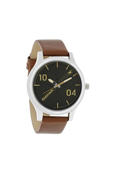 FASTRACK Fundamentals 38051SL02 – Brown Dial, Brown Leather Strap, Quartz Mov...