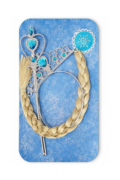 Pastelsnz Elsa Temalı Frozen Asa ve Tac Seti