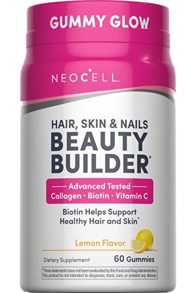 Neocell Hair, Skin & Nails Beauty Builder 60 Gummies │ Collagen + Biotin + Vi...