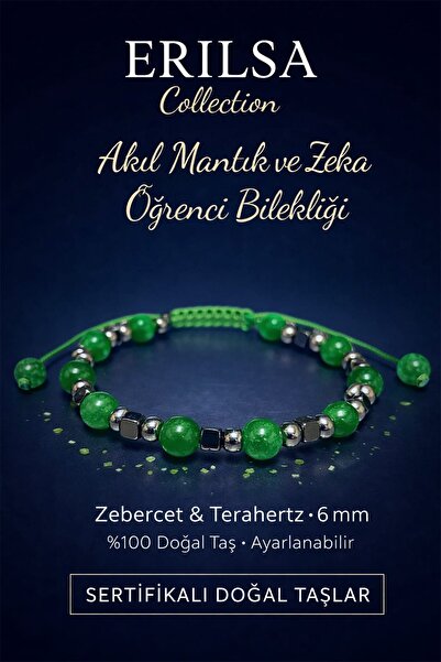 Erilsa سوار معتمد للعقل والمنطق والذكاء للطلاب - حجر زيبيرسيت الطبيعي تيراهير...