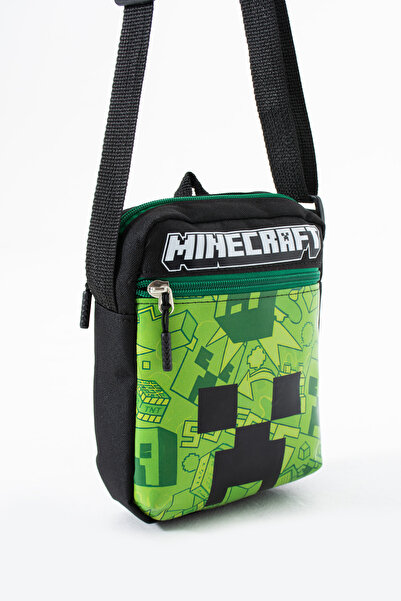 SippoTrade Geantă de umăr pentru băieți Mine Creeper – 3 compartimente – țesă...