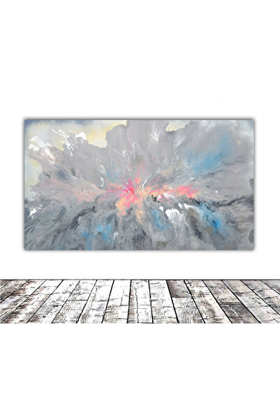SOOS'S Fineart Large painting, hand-painted canvas, original, gray, silver, painting 140x80x4 cm author Soos Tiberiu