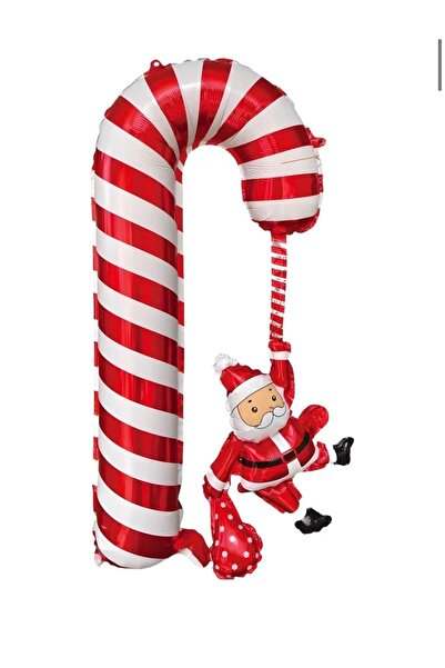 Çemrek Süs Parti بالون فويل على شكل عصا سحرية مع سانتا كلوز، قطعة واحدة