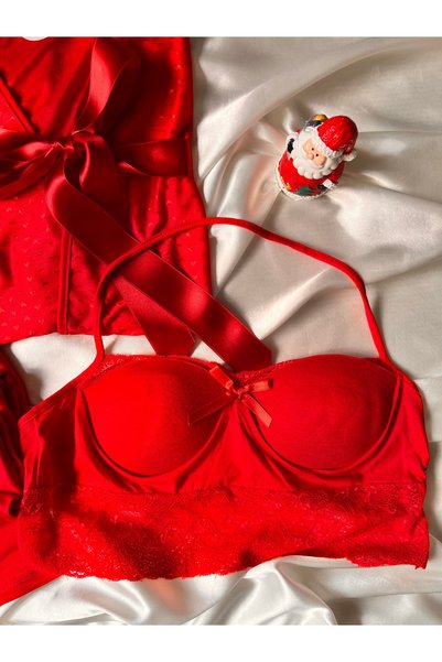 beshineunderwear Red Night Pajama Set