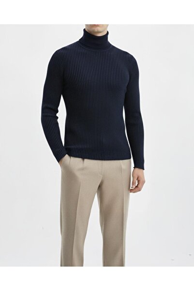 TerziAdemAltun سترة رجالية على الطراز الإيطالي s قصة ضيقة f قماش مجدّل ذات رق...