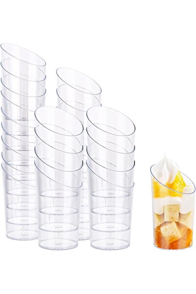 4as أكواب حلوى صغيرة من 4A.S سعة 65 مل، 120 قطعة، أوعية حلوى بلاستيكية شفافة ...