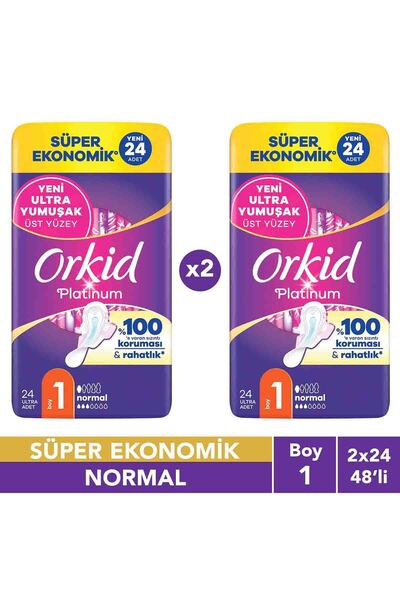 Orkid Platinum Dörtlü Paket Normal 24 Adet X2
