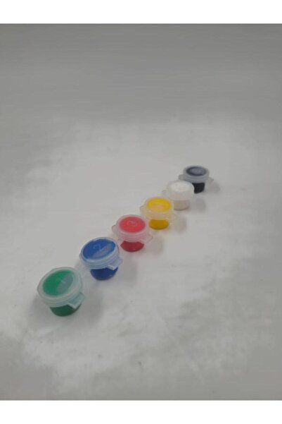 Mu Art Ahşap Akrilik Boya 6 Farklı Ana Renk (3'er ml Haznede)