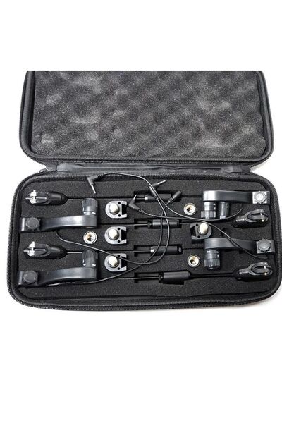 Falai Tackle Set 4 Swingere Illuminated Black 7 Culori Conector Rapid cu penar pentru transport